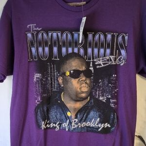 The Notorious B.I.G. Purple Graphic Tee